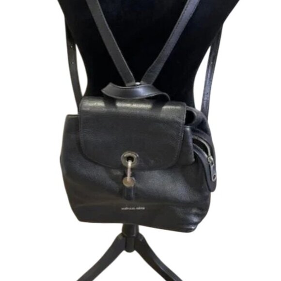 Michael Kors Raven Black Pebbled Leather Backpack main image 5